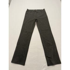 Beta Brand Dark Grey Dress Yoga Pant Houndstooth Check Women’s Size M/P Tall